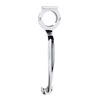 Tradco 2936CP Pull Handle Cylinder Hole Polished Chrome 185x50mm