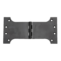 Restocking Soon: ETA End May - Tradco 2984MB Hinge Parliament Matt Black 100x200mm