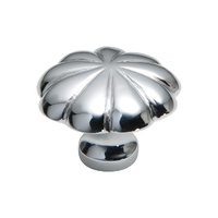 Out of Stock: ETA End June - Tradco 3044CP Cupboard Knob Fluted Polished Chrome 35mm