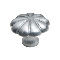 *WSL DISCONTINUED* Tradco 3045SC Cupboard Knob Fluted Satin Chrome 35mm