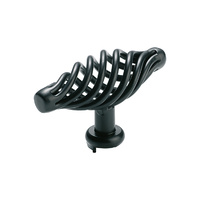 Tradco 3081MB Twist Pull Handle Iron Matt Black 75mm