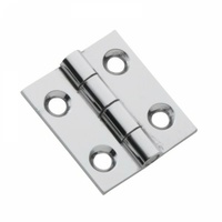 Tradco 3110CP Hinge Fixed Pin Polished Chrome 25x22mm