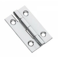 Tradco 3111CP Hinge Fixed Pin Polished Chrome 38x22mm