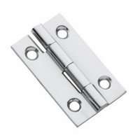Tradco 3111CP Hinge Fixed Pin Polished Chrome 38x22mm