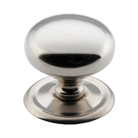 Restocking Soon: ETA End July - Tradco Classic Cupboard Knob 35mm Satin Nickel 3149