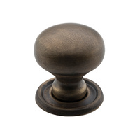 Tradco 3251AB Cupboard Knob SB Antique Brass 25mm