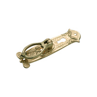 Tradco 3394PB Pedestal Handle SB Polished Brass with Keyhole 30x100mm