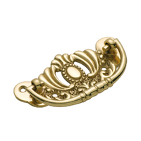 Tradco Victorian Cabinet Handle 83x42mm Polished Brass 3401