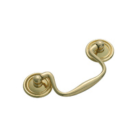 Tradco 3450PB Swan Neck Handle Polished Brass 80mm