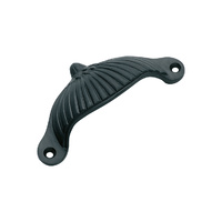 Restocking Soon: ETA Mid May - Tradco 3574AF Drawer Pull Fluted CI Antique Finish 105x40mm