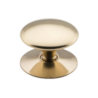 Tradco 3668PB Victorian Cupboard Knob Polished Brass 38mm