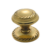 Tradco 3671PB Georgian Cupboard Knob Polished Brass 25mm