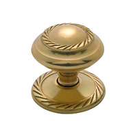 Tradco 3672PB Georgian Cupboard Knob Polished Brass 32mm