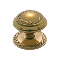 Tradco 3673PB Georgian Cupboard Knob Polished Brass 38mm