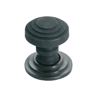 Tradco 3690AF Cupboard Knob Stepped with B Plate CI Antique Finish 30mm
