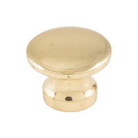 Tradco 3712PB Cupboard Knob Polished Brass 19mm