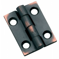 Tradco 3743AC Hinge Fixed Pin Antique Copper 25x22mm