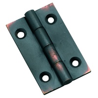 Tradco 3744AC Hinge Fixed Pin Antique Copper 38x22mm
