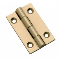 Tradco 3751PB Hinge Fixed Pin Polished Brass 38x22mm