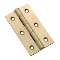 Tradco 3753PB Hinge Fixed Pin Polished Brass 63x35mm