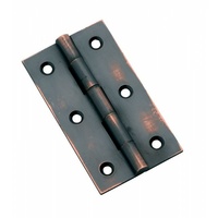 Restocking Soon: ETA Early March - Tradco 3793AC Hinge Fixed Pin Antique Copper 63x35mm