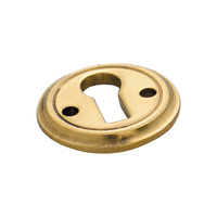 Tradco 3818PB Round Escutcheon Polished Brass 23mm