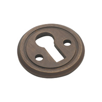 Tradco 3829AB Round Escutcheon Antique Brass 23mm