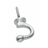 Tradco 3904SC Single Hook / Tie Back Satin Chrome 45mm