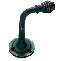 Tradco 3915AC Reeded Robe Hook Antique Copper H40-P75mm