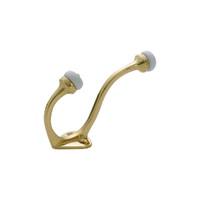 Tradco 3970PB Hat & Coat Hook Porcelain Tip Polished Brass H115-P75mm