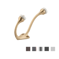 Tradco Hat & Coat Hook Porcelain Tip - Available in Various Finishes