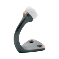 Restocking Soon: ETA Mid May - Tradco Robe Hook Porcelain Tip Antique Copper 3986