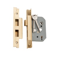 Tradco Rebated 5 Lever Mortice Lock Satin Brass 57mm 4050