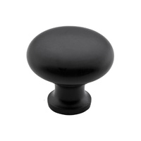 Tradco 4081MB Cupboard Knob CI Matt Black 25mm