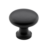 Tradco 4082MB Cupboard Knob CI Matt Black 32mm