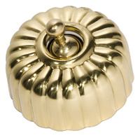 Tradco 5481PB Fluted Switch Polished Brass 