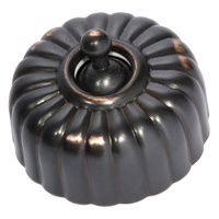 Tradco 5482AC Fluted Switch Antique Copper 