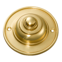 Tradco Bell Push Polished Brass 75mm 5500