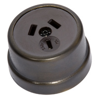 Tradco 5554AB Traditional Socket Antique Brass Brown 