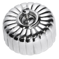 Tradco 5781CP Fluted Switch Polished Chrome 