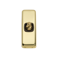 Tradco 5900PB Switch Toggle 1 Gang Polished Brass BR 30x82mm