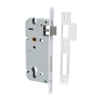 Iver 85mm Backset Euro Mortice Lock 45mm Backset Polished Chrome 6050