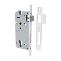 Iver 85mm Euro Mortice Lock 45mm Polished Chrome 6050