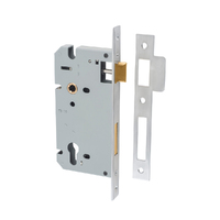 Iver 85mm Euro Mortice Lock 60mm Brushed Chrome 6059