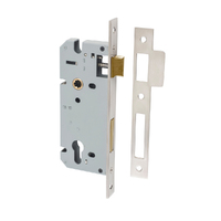 Iver 85mm Backset Euro Mortice Lock 45mm Backset Satin Nickel 6098