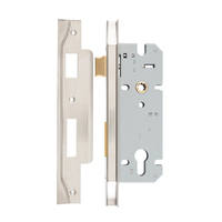 Iver 85mm Rebated Euro Mortice Lock 45mm Satin Nickel 6100