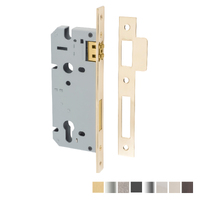 Iver Euro Roller Mortice Lock - Available In Various Finishes and Sizes