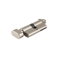 Tradco Euro Cylinder C4 Key Lock 6 Pin Key/Thumb Turn Satin Nickel 6125
