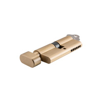 Out of Stock: ETA Early September - Tradco Euro Cylinder C4 Key Lock 6 Pin Key/Thumb Turn Satin Brass 6133