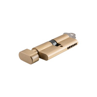 Out of Stock: ETA Mid June - Tradco Euro Cylinder C4 Key Lock 6 Pin Key/Thumb Turn Satin Brass 6133